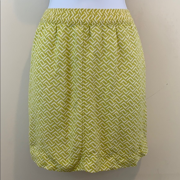 Merona Green Geo Linen Mini Skirt Sz XS. NEW - Picture 4 of 8